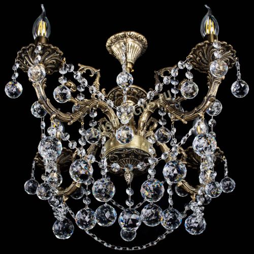 Люстра бронзовая Артемида №4 шар в Симферополе Гусь Хрустальный