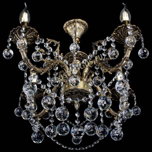 Люстра бронзовая Артемида №4 шар в Симферополе Гусь Хрустальный