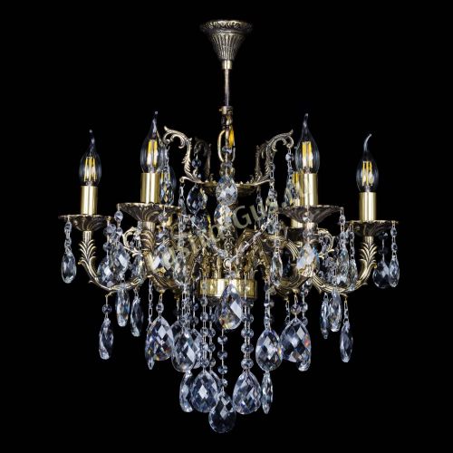 Бронзовая люстра Артемида №6 баден в Симферополе Гусь Хрустальный