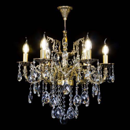 Бронзовая люстра Артемида №6 баден в Симферополе Гусь Хрустальный