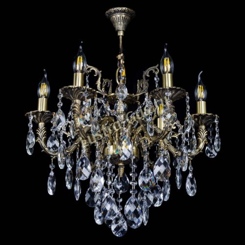 Бронзовая люстра Артемида №6 баден в Симферополе Гусь Хрустальный