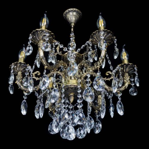 Бронзовая люстра Артемида №6 баден в Симферополе Гусь Хрустальный