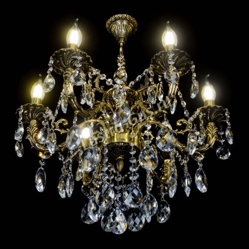 Бронзовая люстра Артемида №6 баден в Симферополе Гусь Хрустальный