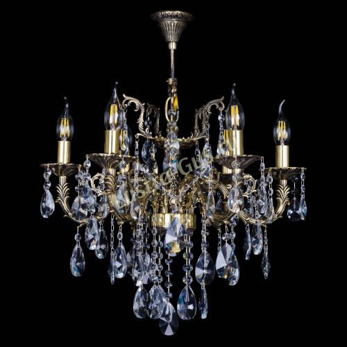 Бронзовая люстра Артемида №6 лучик в Симферополе Гусь Хрустальный