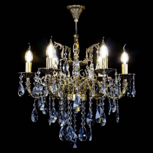 Бронзовая люстра Артемида №6 лучик в Симферополе Гусь Хрустальный