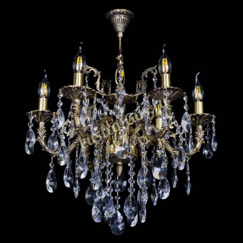 Бронзовая люстра Артемида №6 лучик в Симферополе Гусь Хрустальный