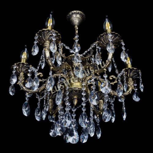 Бронзовая люстра Артемида №6 лучик в Симферополе Гусь Хрустальный