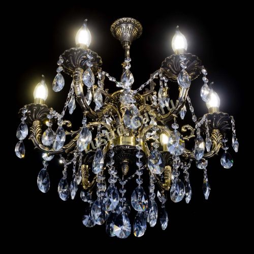 Бронзовая люстра Артемида №6 лучик в Симферополе Гусь Хрустальный