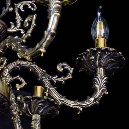 Бронзовая люстра Артемида №6 лучик в Симферополе Гусь Хрустальный