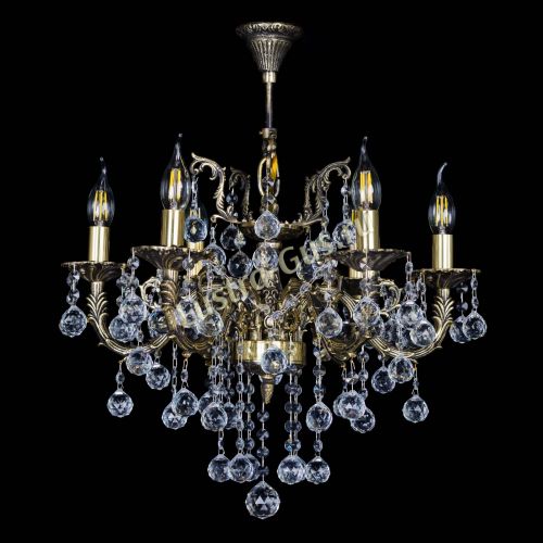 Бронзовая люстра Артемида №6 шар в Симферополе Гусь Хрустальный