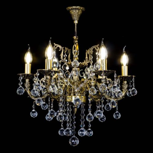 Бронзовая люстра Артемида №6 шар в Симферополе Гусь Хрустальный