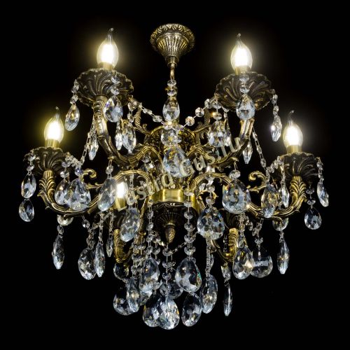 Бронзовая люстра Артемида №6 журавлик в Симферополе Гусь Хрустальный