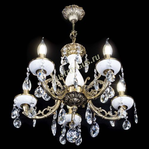 Люстра бронзовая Атланта из мрамора Баден №5/1 в Симферополе Гусь Хрустальный