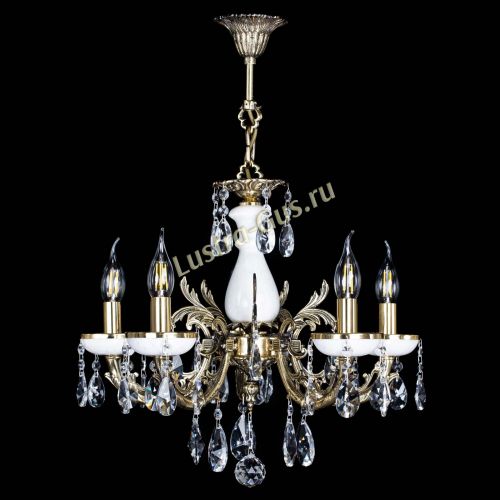 Люстра бронзовая Атланта из мрамора №5/1 Лучик в Симферополе Гусь Хрустальный