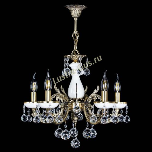 Люстра бронзовая Атланта из мрамора №5/1 Шар в Симферополе Гусь Хрустальный