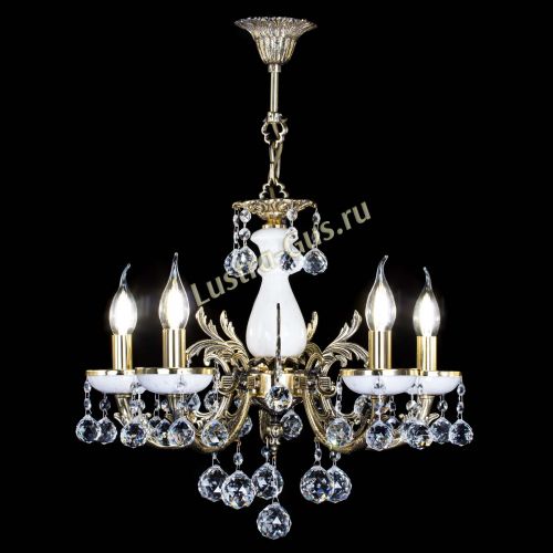 Люстра бронзовая Атланта из мрамора №5/1 Шар в Симферополе Гусь Хрустальный