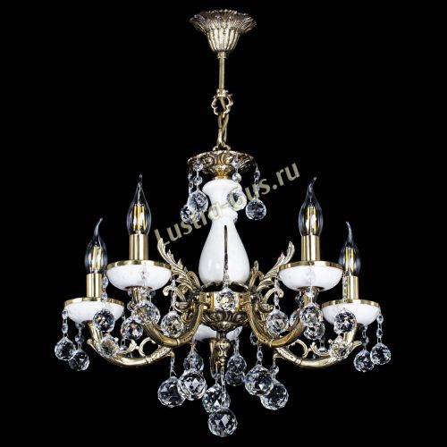 Люстра бронзовая Атланта из мрамора №5/1 Шар в Симферополе Гусь Хрустальный
