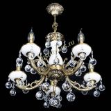 Люстра бронзовая Атланта из мрамора №5/1 Шар в Симферополе