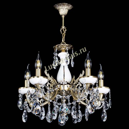 Люстра бронзовая Атланта из мрамора Баден №5/3 в Симферополе Гусь Хрустальный