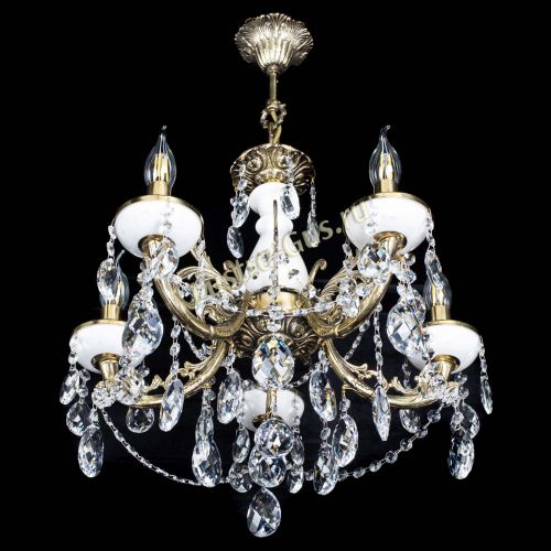 Люстра бронзовая Атланта из мрамора Баден №5/3 в Симферополе Гусь Хрустальный