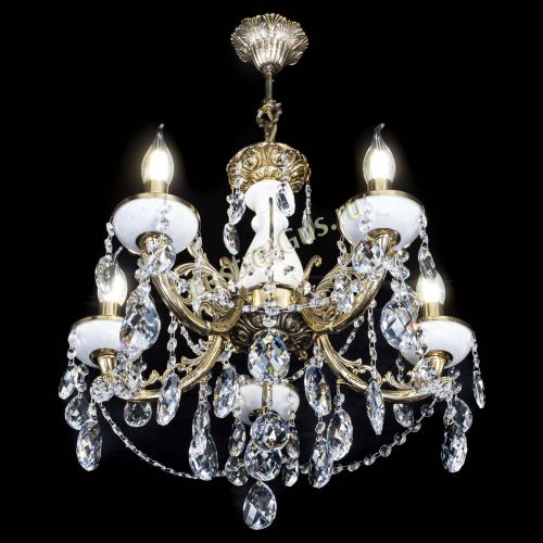 Люстра бронзовая Атланта из мрамора Баден №5/3 в Симферополе Гусь Хрустальный