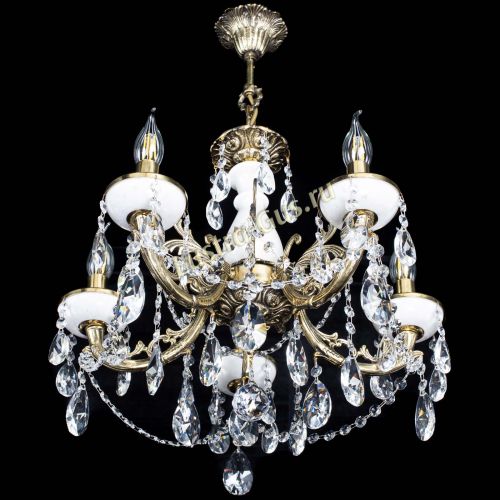 Люстра бронзовая Атланта из мрамора №5/3 Лучик в Симферополе Гусь Хрустальный