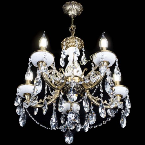 Люстра бронзовая Атланта из мрамора №5/3 Лучик в Симферополе Гусь Хрустальный