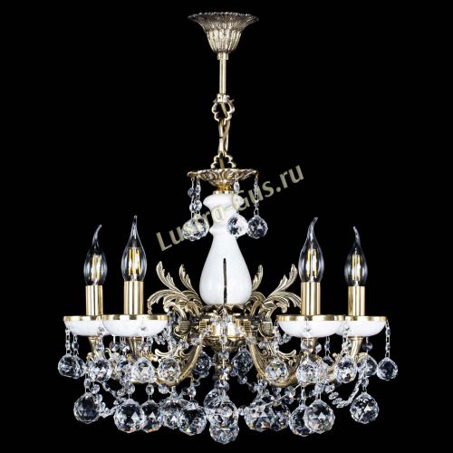 Люстра бронзовая Атланта из мрамора №5/3 Шар в Симферополе Гусь Хрустальный