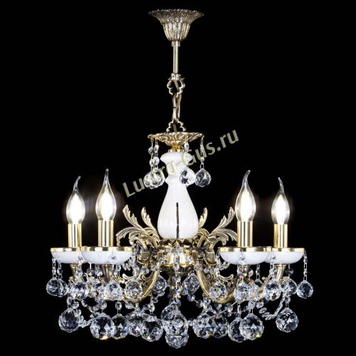 Люстра бронзовая Атланта из мрамора №5/3 Шар в Симферополе Гусь Хрустальный