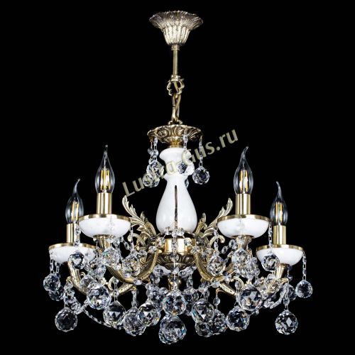 Люстра бронзовая Атланта из мрамора №5/3 Шар в Симферополе Гусь Хрустальный