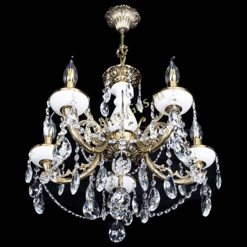 Люстра бронзовая Атланта из мрамора №5/3 Журавлик в Симферополе Гусь Хрустальный