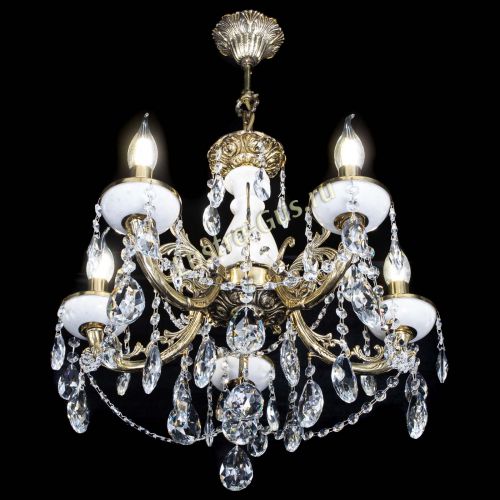 Люстра бронзовая Атланта из мрамора №5/3 Журавлик в Симферополе Гусь Хрустальный