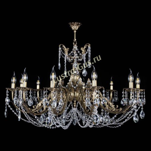 Люстра бронзовая Делия №12 баден в Симферополе Гусь Хрустальный