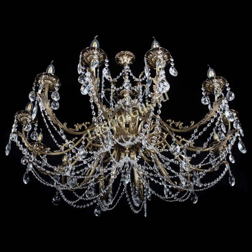 Люстра бронзовая Делия №12 баден в Симферополе Гусь Хрустальный