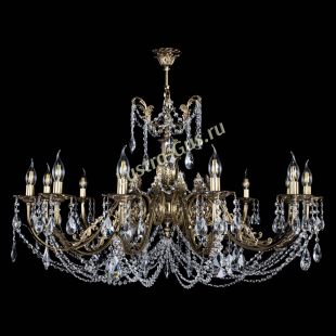 Бронзовая люстра Люстра бронзовая Делия №12 лучик