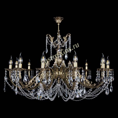 Люстра бронзовая Делия №12 лучик в Симферополе Гусь Хрустальный