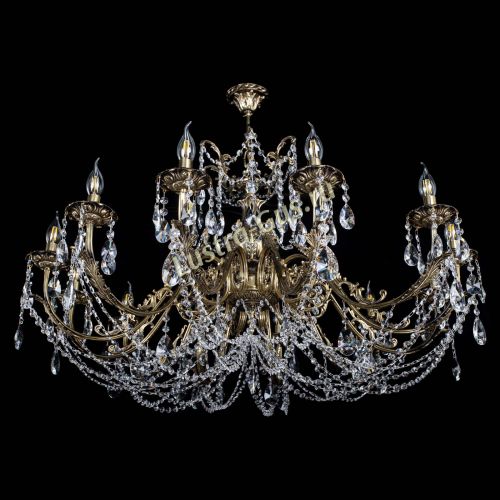 Люстра бронзовая Делия №12 лучик в Симферополе Гусь Хрустальный