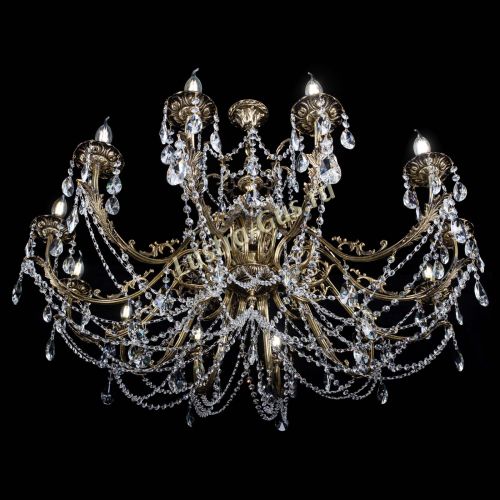 Люстра бронзовая Делия №12 лучик в Симферополе Гусь Хрустальный