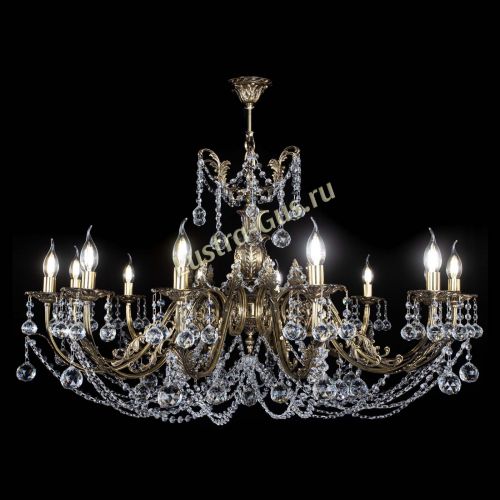 Люстра бронзовая Делия №12 шар в Симферополе Гусь Хрустальный