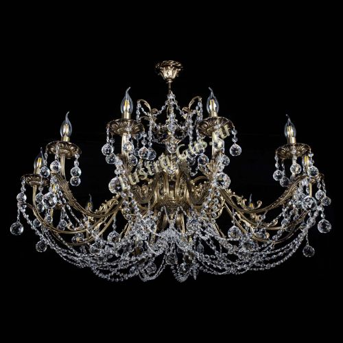 Люстра бронзовая Делия №12 шар в Симферополе Гусь Хрустальный