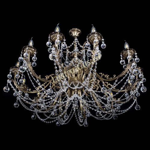 Люстра бронзовая Делия №12 шар в Симферополе Гусь Хрустальный