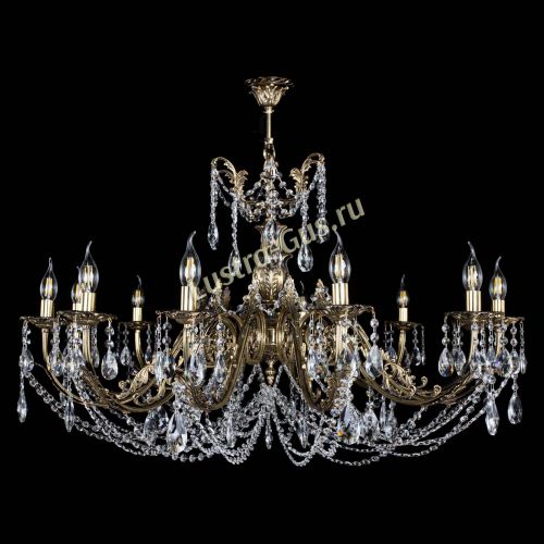 Люстра бронзовая Делия №12 журавлик в Симферополе Гусь Хрустальный