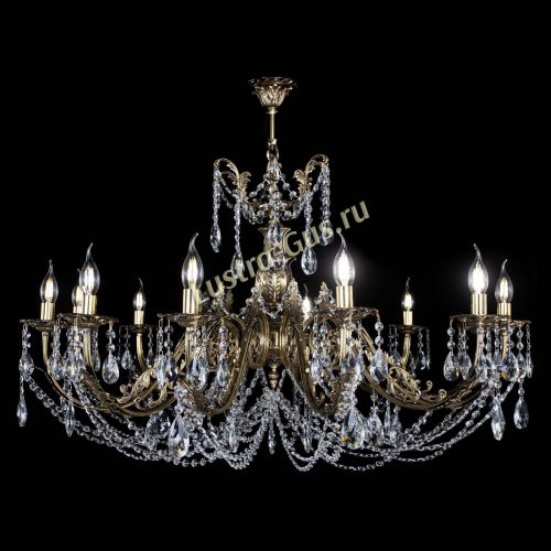 Люстра бронзовая Делия №12 журавлик в Симферополе Гусь Хрустальный