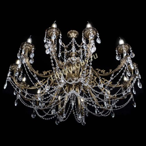 Люстра бронзовая Делия №12 журавлик в Симферополе Гусь Хрустальный