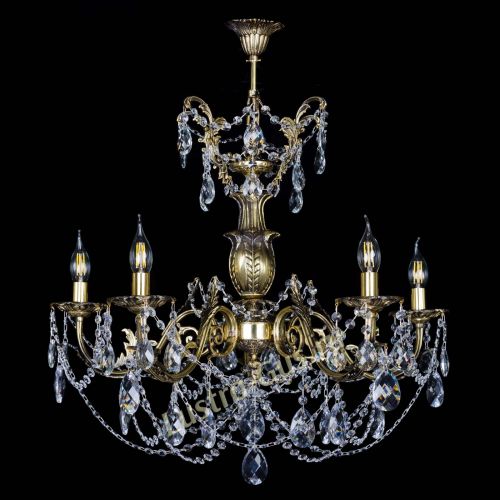 Люстра бронзовая Делия №5 баден в Симферополе Гусь Хрустальный