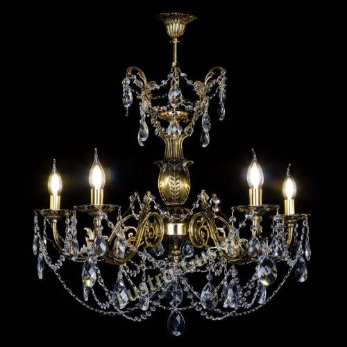 Люстра бронзовая Делия №5 баден в Симферополе Гусь Хрустальный