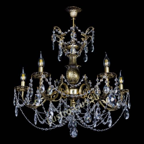 Люстра бронзовая Делия №5 баден в Симферополе Гусь Хрустальный