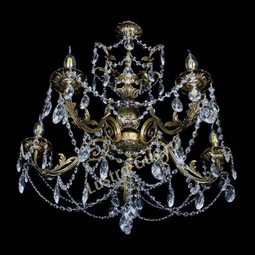 Люстра бронзовая Делия №5 баден в Симферополе Гусь Хрустальный