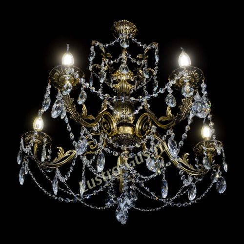 Люстра бронзовая Делия №5 баден в Симферополе Гусь Хрустальный