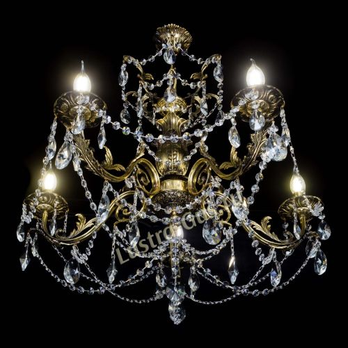 Люстра бронзовая Делия №5 лучик в Симферополе Гусь Хрустальный